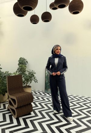 ست کت و شلوار نخ کتان 922 - Image 2