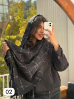 شال موهر سفید مشکی - Image 2