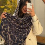 شال میکس سرمه ای