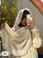 شال ساده ریش دار - Image 2