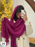 شال ساده ریش دار - Image 11