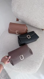 کیف چرم سگک دار