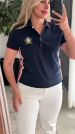 پولوشرت زنانه لاگوست بغل خط - Image 2