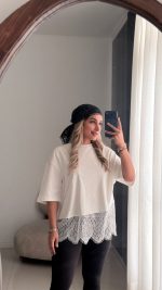 تیشرت دانتل بلند - Image 2