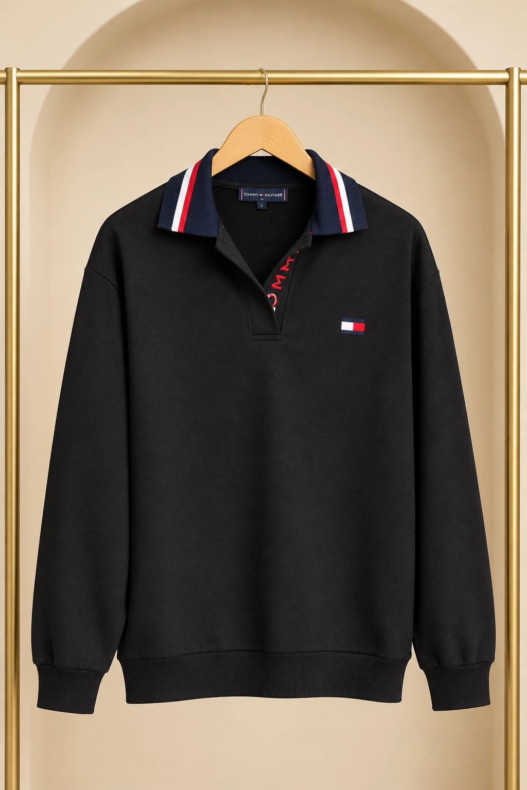795da2a1-bc25-4cad-8270-33713f1f8ff0 پولوشرت استین بلند زنانه Tommy - Image 1