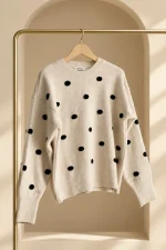 بلوز بافت زنانه Polka-Dot